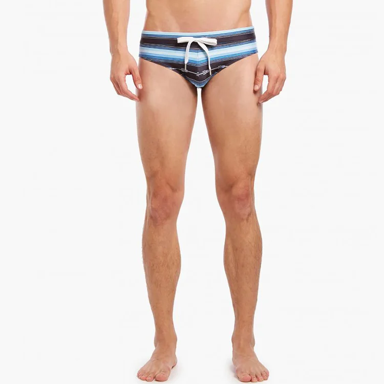 OEM Sublimated Printed Factory Direct Sale Sexy Mens Swim Bikini Swimwear