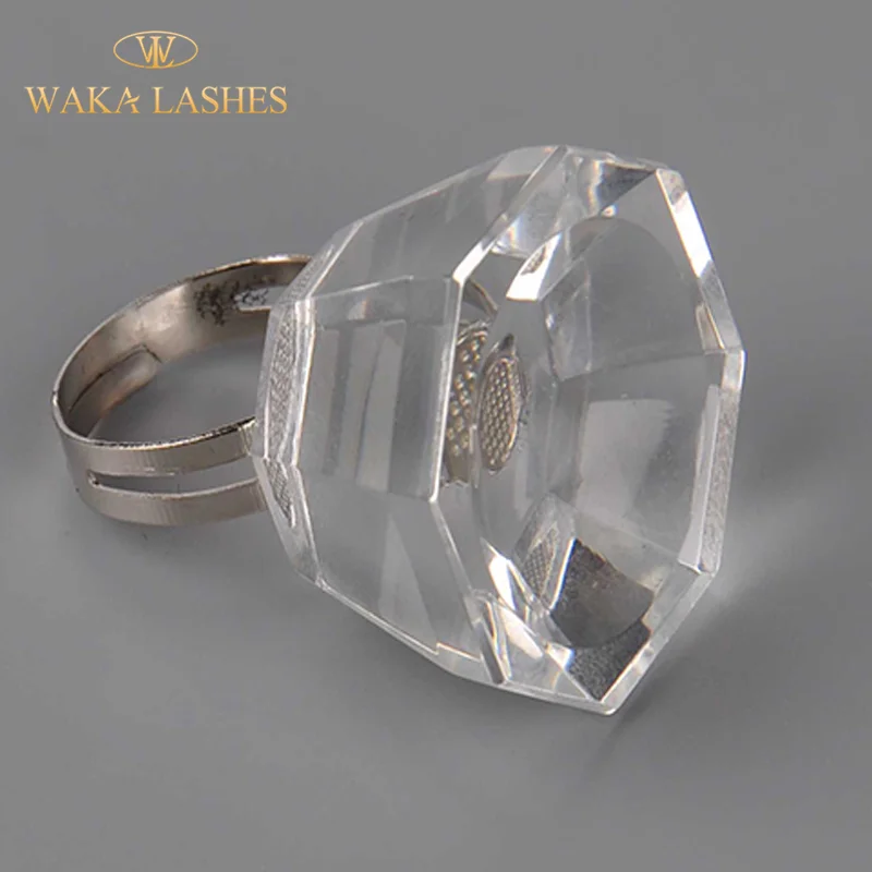 high quality multi-function eco-friendly reusable silicone/crystal eyelash extension tools glue ring cup