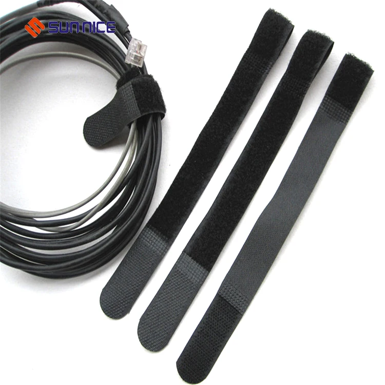 Customized soft hook and loop zip ties