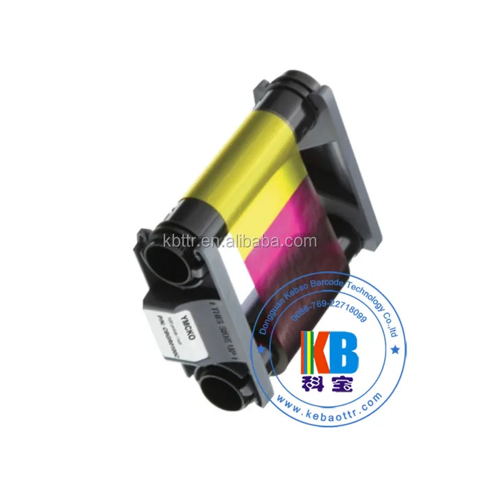 R3011c YMCKO R5F008S131 Primacy Pebble 4 Plastic PVC Business Card printer ID ribbon