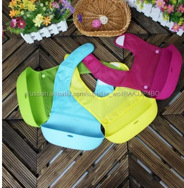 Дешевые Цена Водонепроницаемый Bib младенца силикона