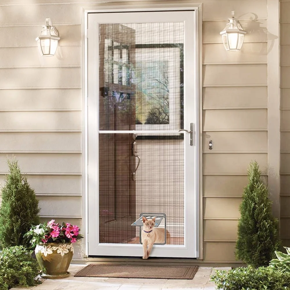 Pet Screen Door Dog  Magnetic Door Lockable  Mesh Gate for Cat