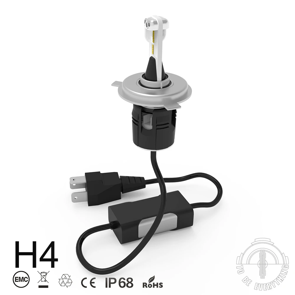 OEM S-trake design DC 12V high power all-in-one h4 led car headlight kit B6