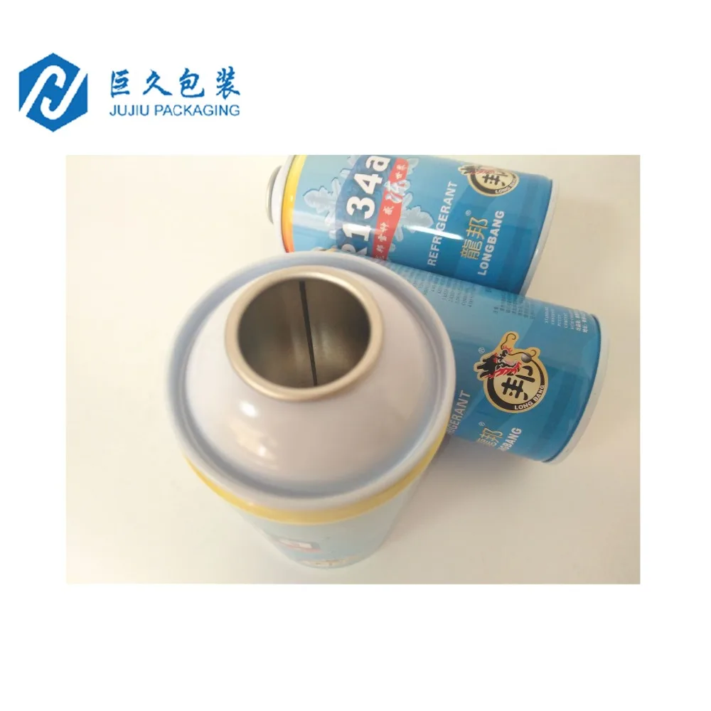 Empty Aerosol Cans Tinplate Cans For r134a Refrigerant Gas Metal Packing Materials