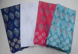 AG7192  stones cotton african lace fabric UK big swiss lace fabric 5 yards for party wedding