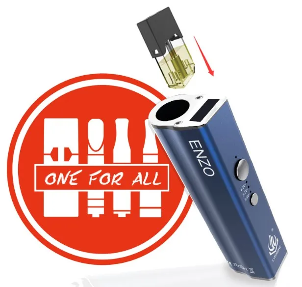 
2019 the newest Enzo vape pen kit Vaporizer 4 in 1 all in one battery work cartridges and pods vitamin vape 