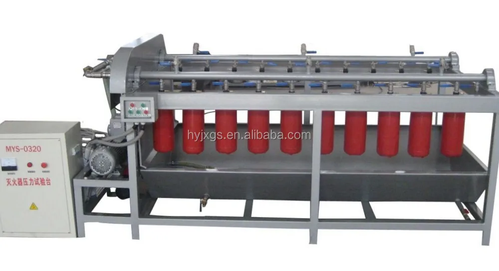 Oxygen cylinder hydrostatic pressure test equipment