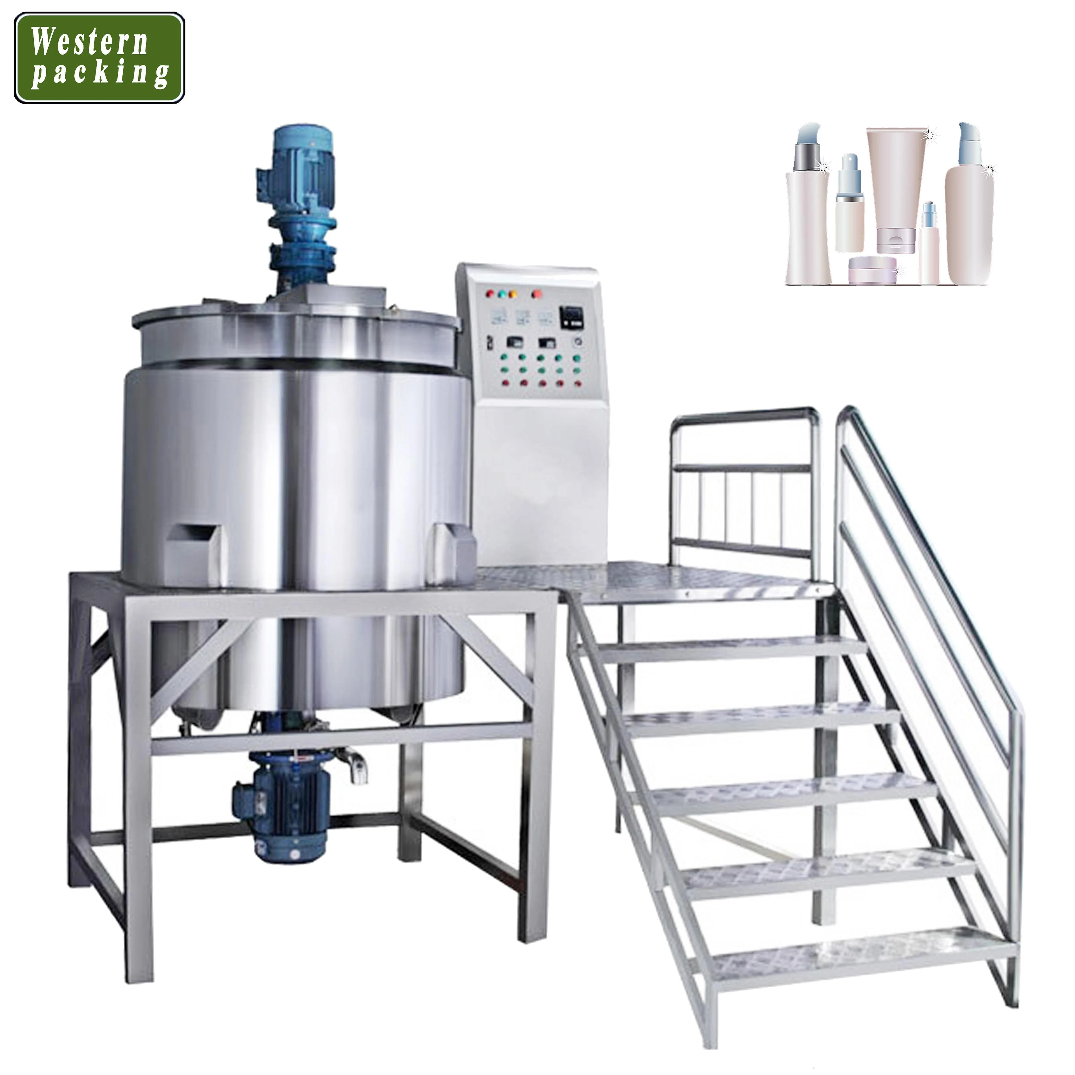TUV,CE,GMP cream homogenizer mixer