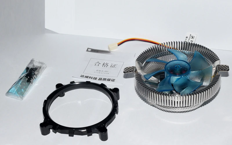 
New Blue 2021 Socket Lga 2011/1366/1156/115 3506 Cpu Cooler For Intel 1156 Pin Processors Radiator Fan 