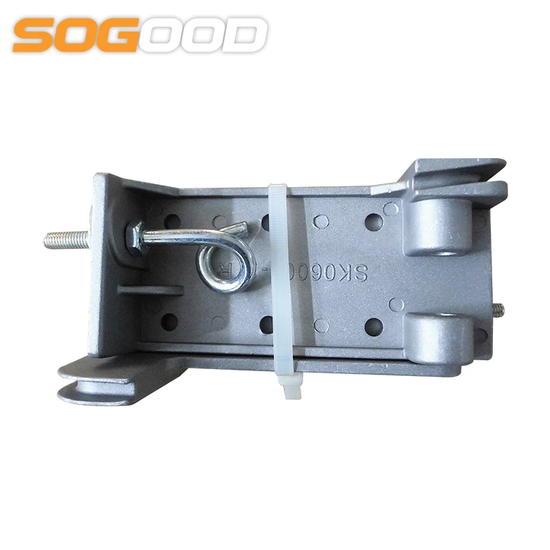 Custom commercial sectional vertical glass garage door hardware