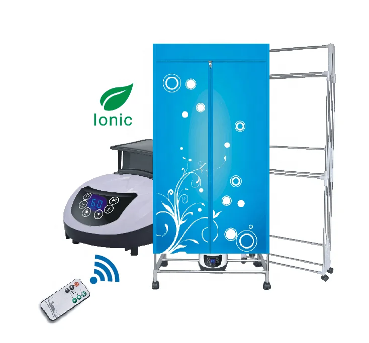 
New Portable folding Electric Clothes Dryer Machine with Remote Control 1200W Waterproof Cloth Anion clothes air dryer 
