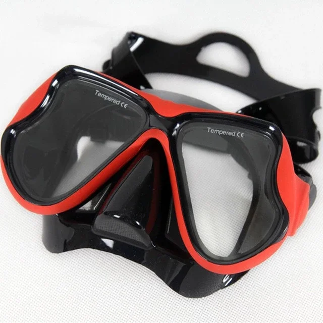 
Silicone Scuba Diving Equipment Mask Snorkel Glasses Set With Anti Fog Goggles 