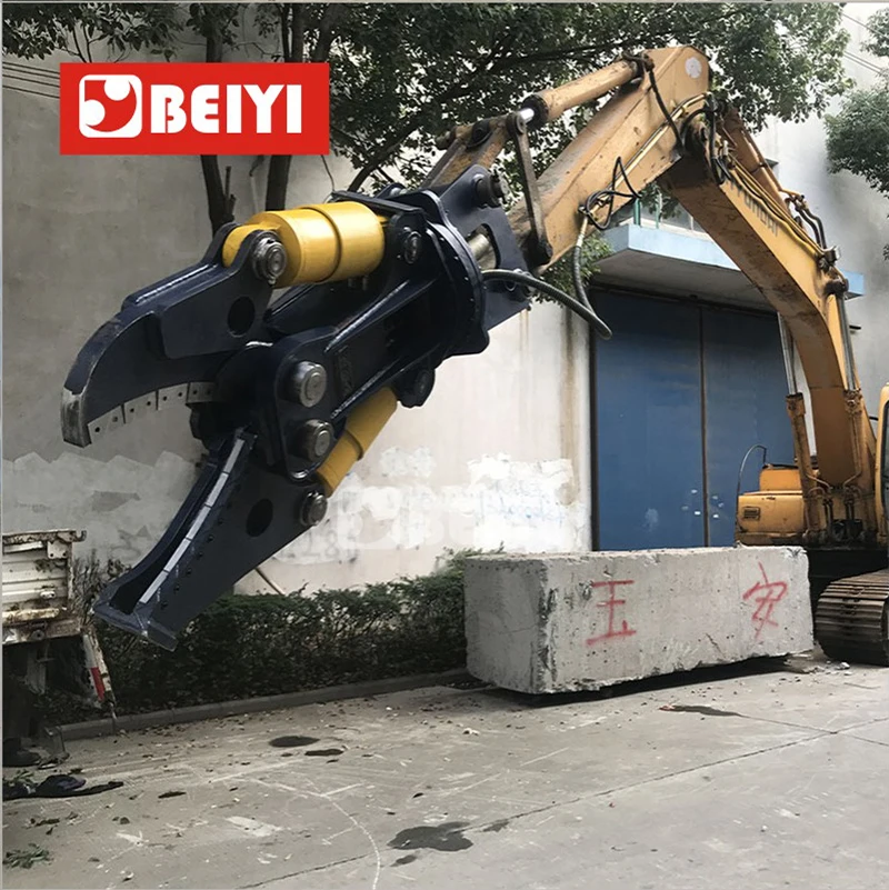 Factory price Excavator double cylinder hydraulic rotating steel cutting shear for sale demolition shear scrap metal shear steel