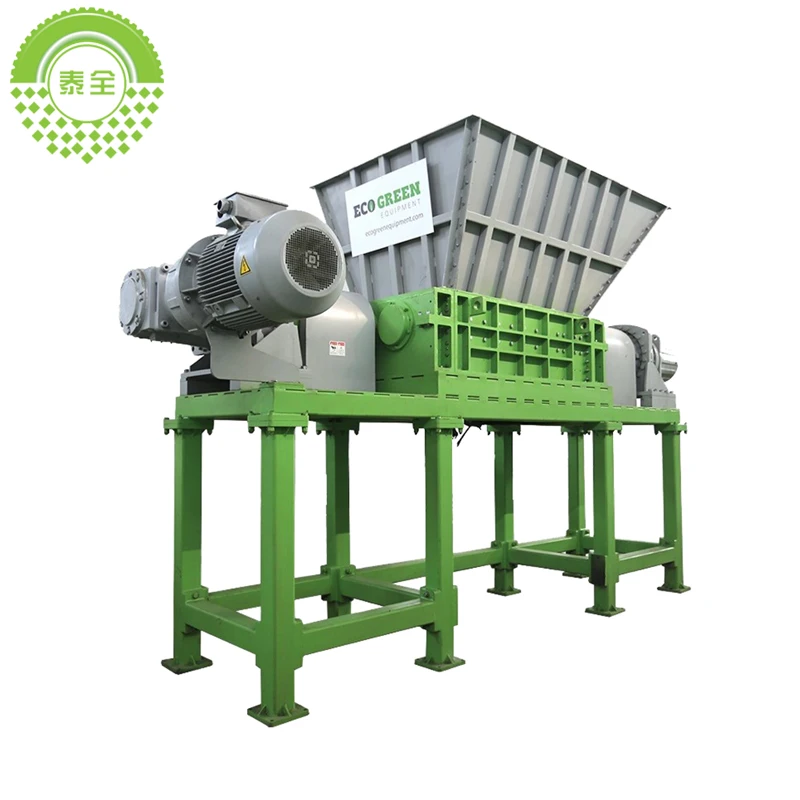 Shredder Manufacturers Supplier Tire Cutting Crushing Recycling Plant Machine