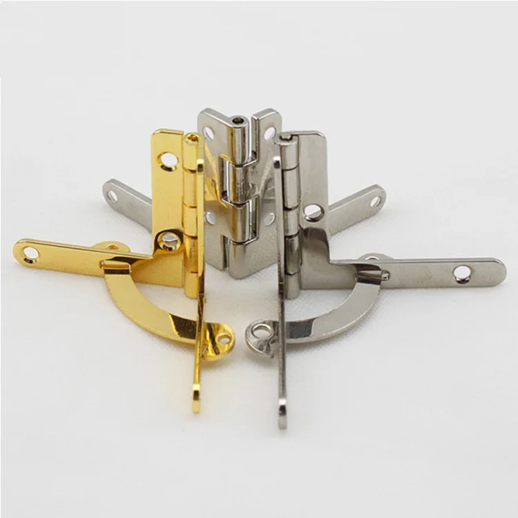 Factory Wooden Boxes Cigar Case Box Zinc Alloy Small Quadrant Hinge