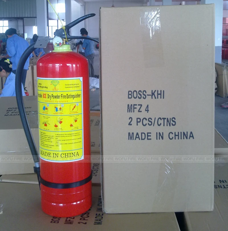 Portable 4kg BC 40%  dcp fire extinguisher  Pakistan type