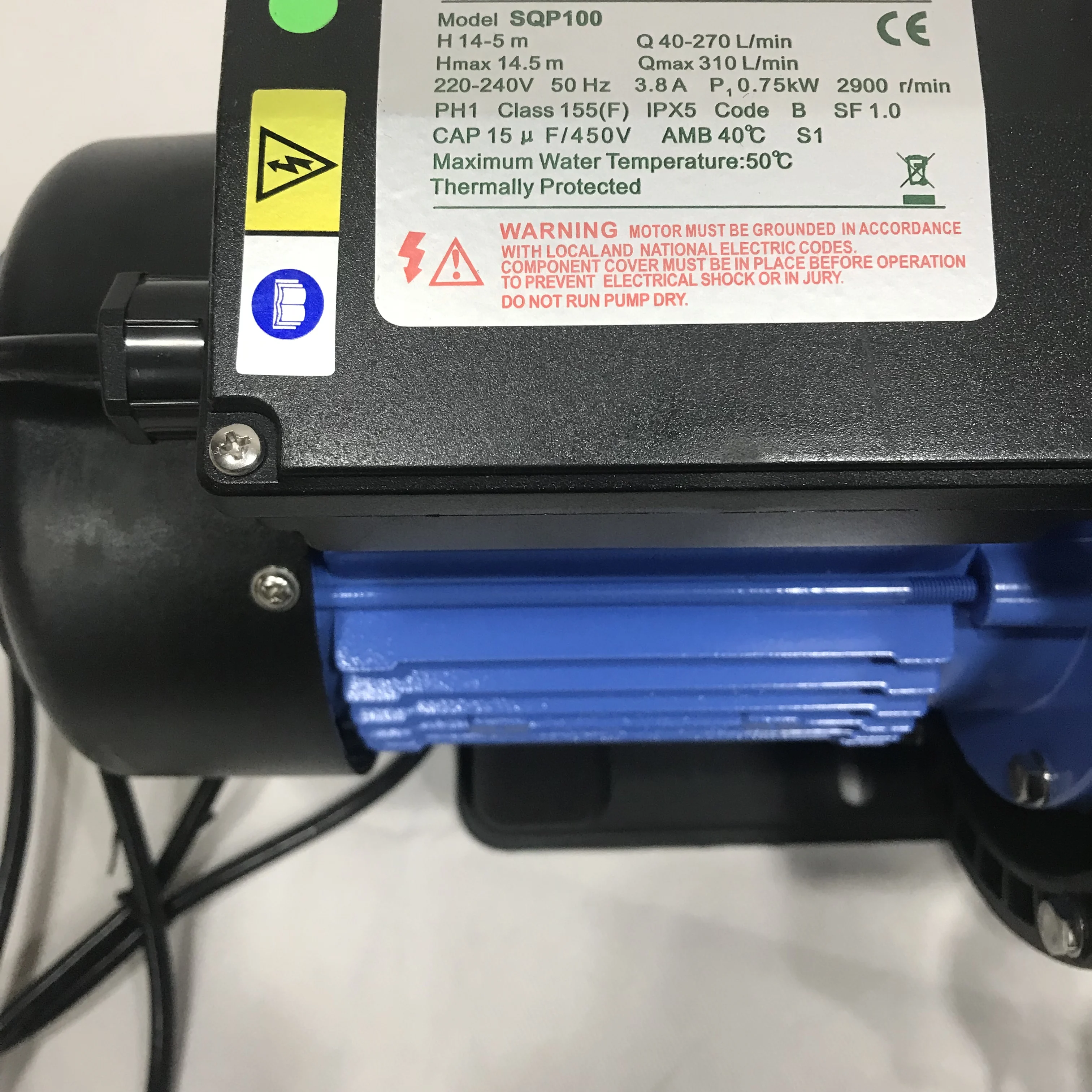 High pressure electric water pool pump 1hp 2hp 3hp swimming pool water pump