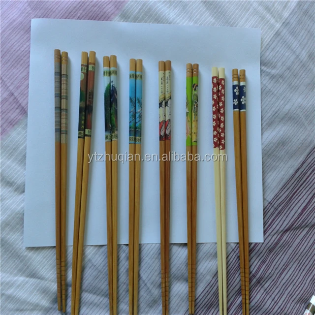 Manufacturer customzied logo disposable natural bamboo chopsticks with package