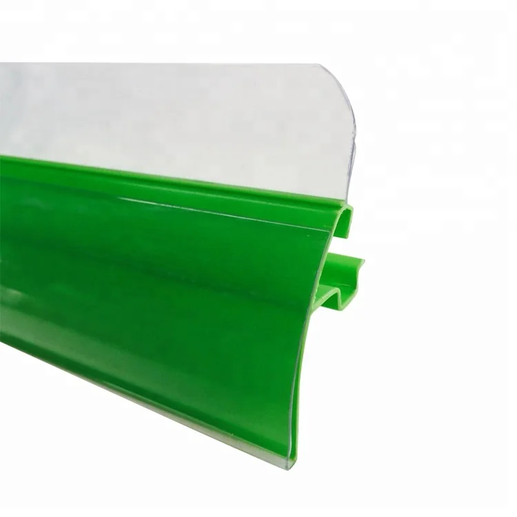 Высокое качество супермаркет хранения Держатели Стойки Полка края полосы в графитовый зеленый