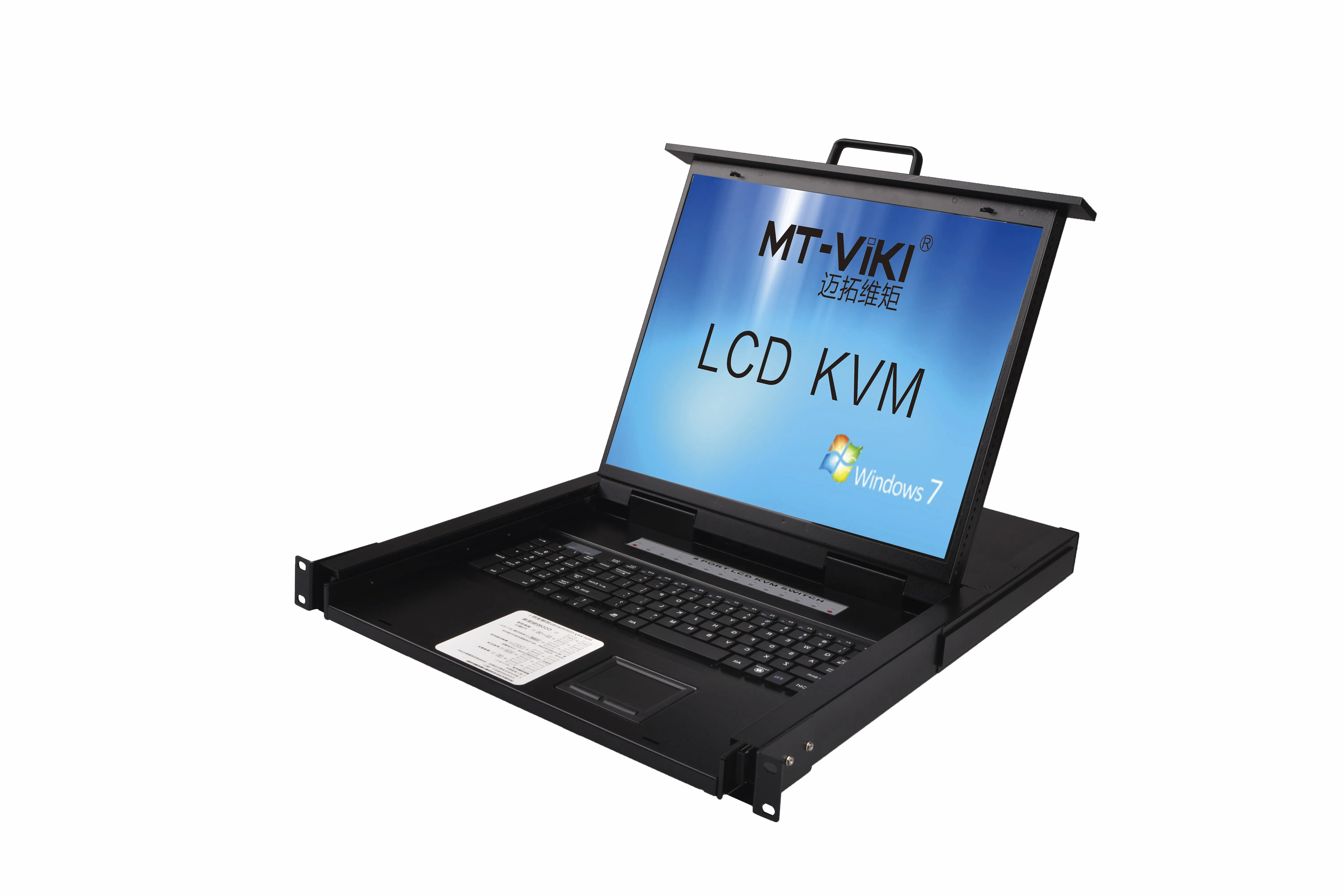 19 inch LCD KVM Switch 8 port VGA, MT-VIKI Rackmount KVM console 8x1 Drawer + 8 pack USB VGA Cables