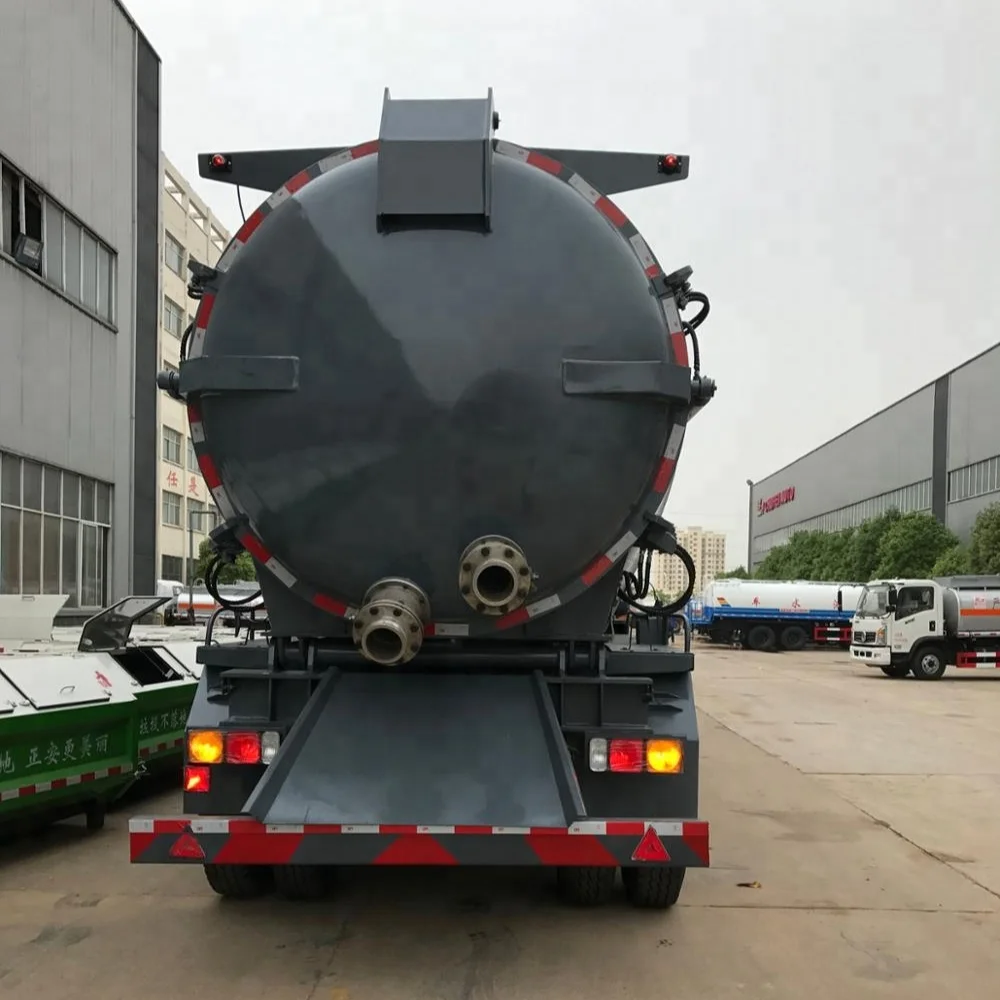 28 CBM канализационные танкер прицеп 3-осевой вакуумная илососная машина для прицепа