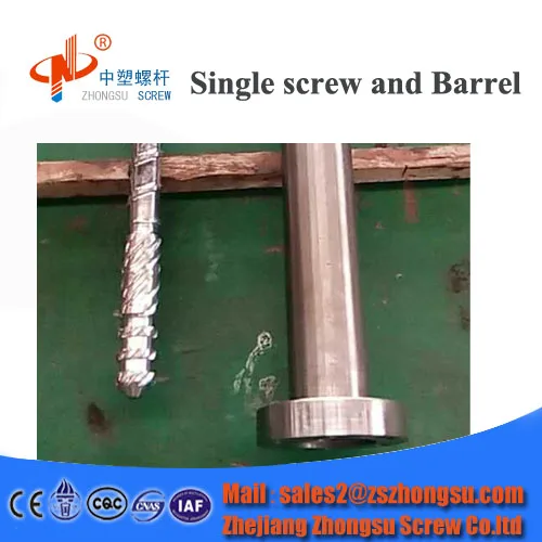 Extruder screw barrel zhoushan for starch plastic pet film extrusion