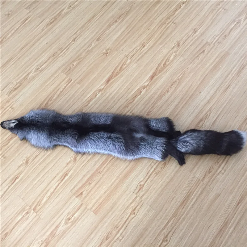 Wholesale natural silver fox skin pelt