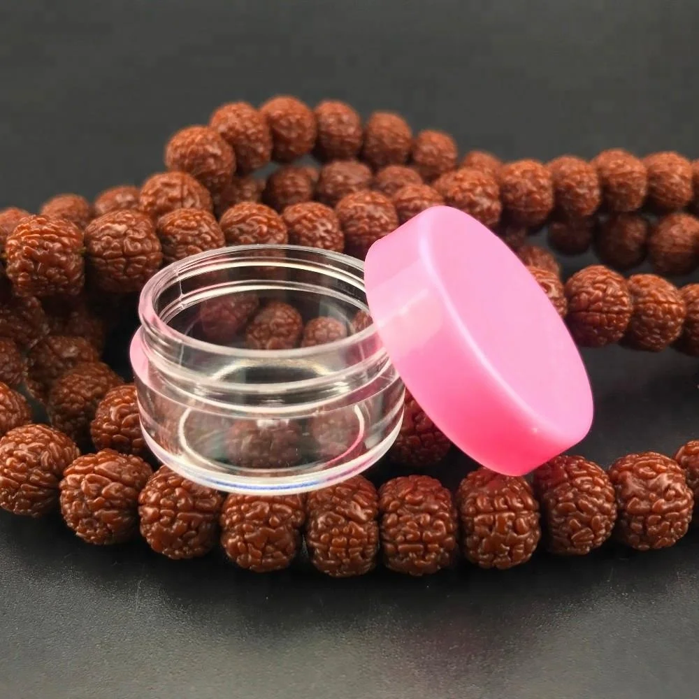 10g Plastic Clear Jars with Lids, Empty Plastic Sample Container