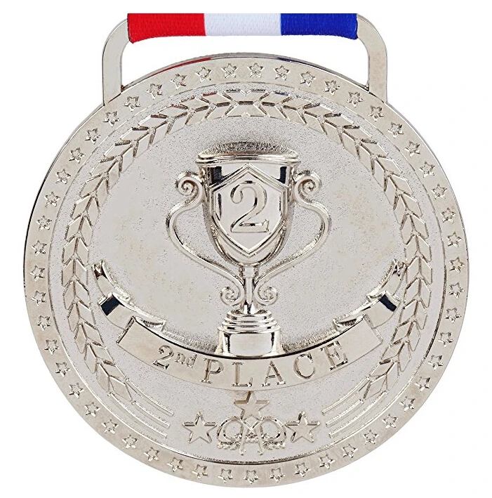 cheap metal blank ribbon hanger Gold Silver Bronze Sports Medals Custom Medal