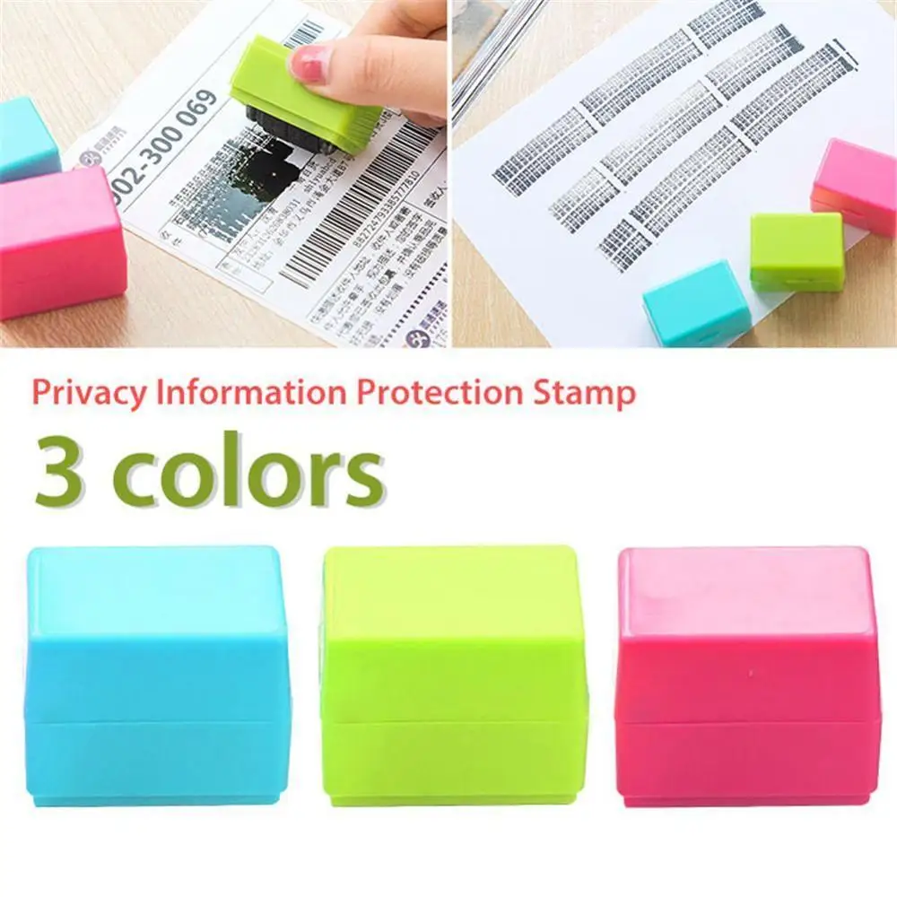 2021 factory direct selling Protect ID Stamp Identity Theft Protection Document Guard Self Ink Stamps Roller