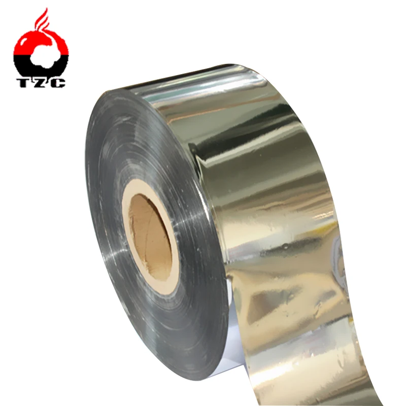 custom printed food grade metal film roll metallized polyester film