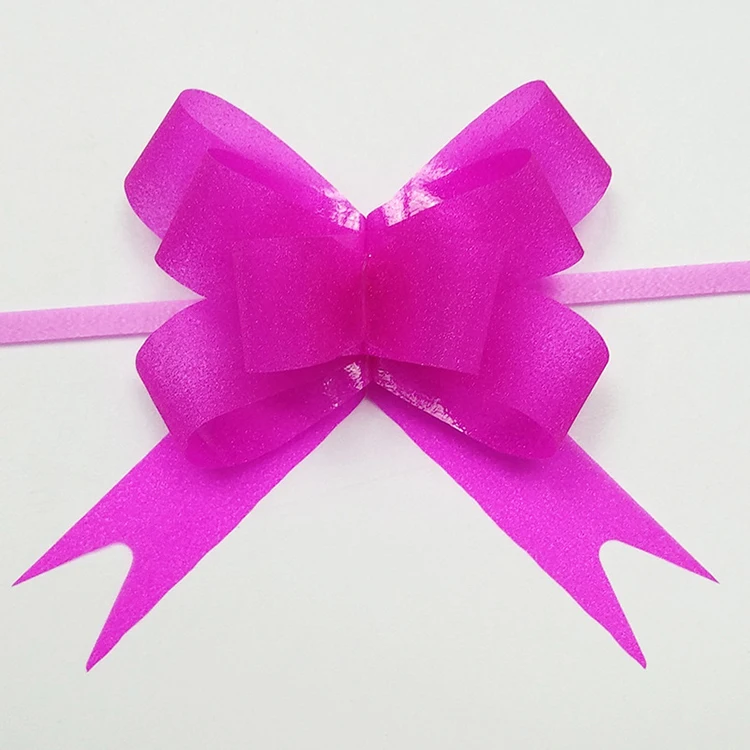 Wholesale Colorful Tiny S For Decoration Satin Christmas Gift Ribbon Bow Pull Ribbon Bow