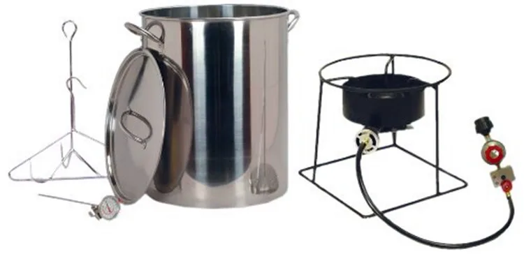 Ningbo Cooking Equipment used gas deep fryer propane  2 basket with temperature control