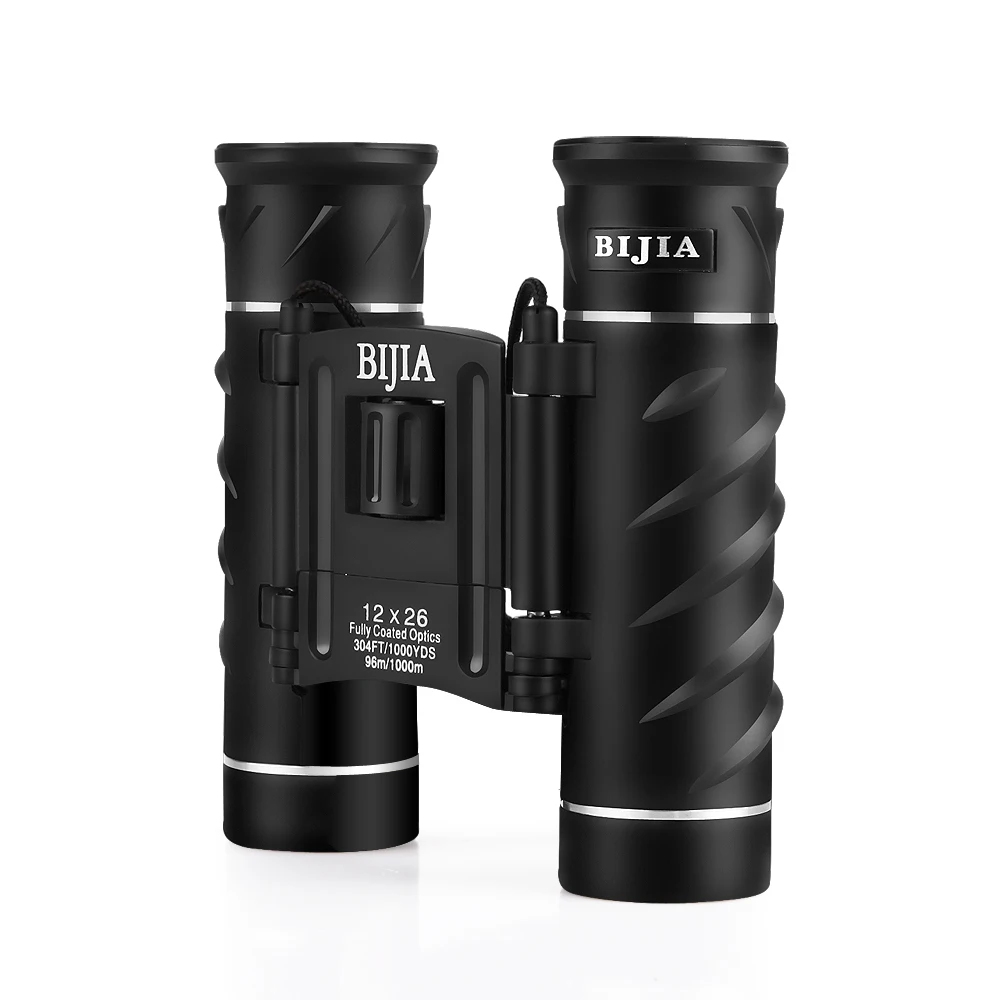 BIJIA 12X26 pocket binoculars for kids and adults compact