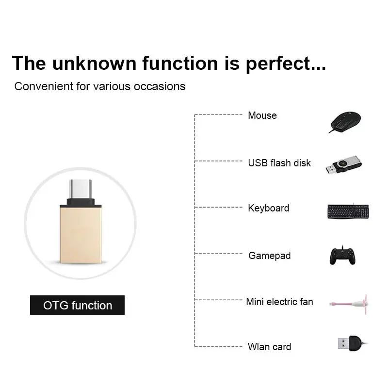 
USB3.1 Type-C to USB3.0 Adaptor Converter USBC OTG Connector USB to USB C Adapter 