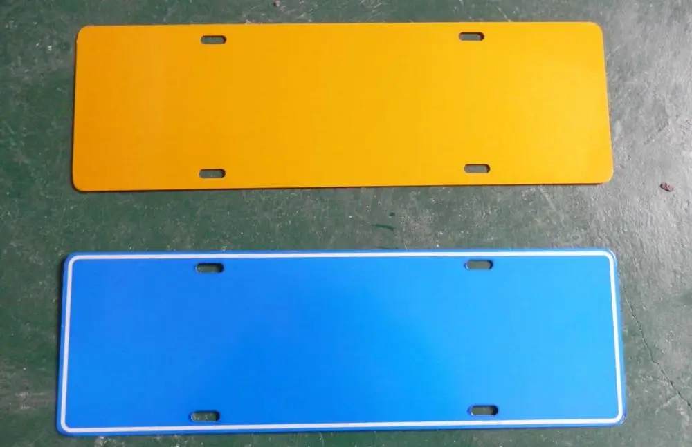 High quality blank reflective car license plate