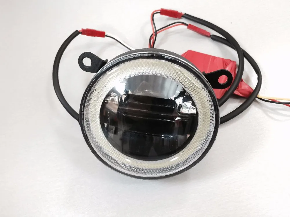 Последним супер яркий СВЕТОДИОДНЫЙ ПРОТИВОТУМАННАЯ ФАРА с angel eye кольцо с светодиодными фарами дневного света DRL