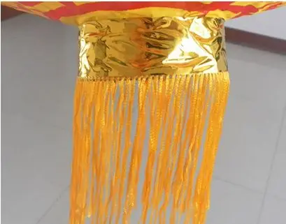 Оптовая продажа, китайские Новогодние украшения, 60 см, китайский красный Шелковый фонарь круглой формы