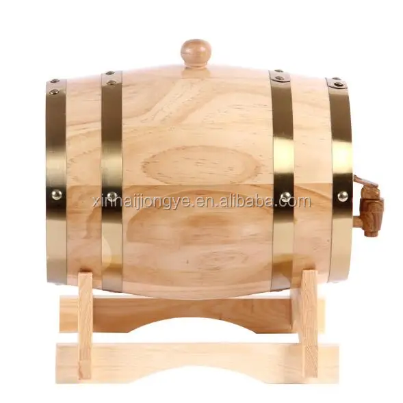 Vintage Oak Wooden Wine Barrel