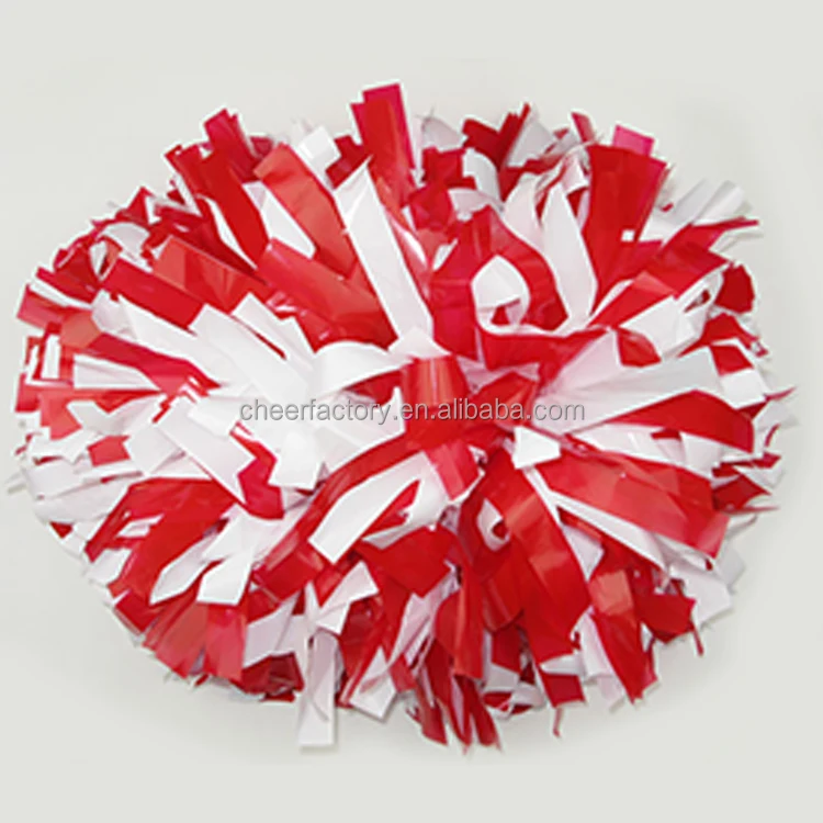 2019 wet look pom poms for cheerleading