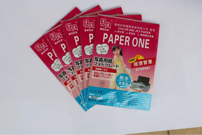 Double Sided Glossy Photo Paper A4 120g/140g/160g/180g/200g/240g/2g/300g Double Sided High Glossy Waterproof photo paper