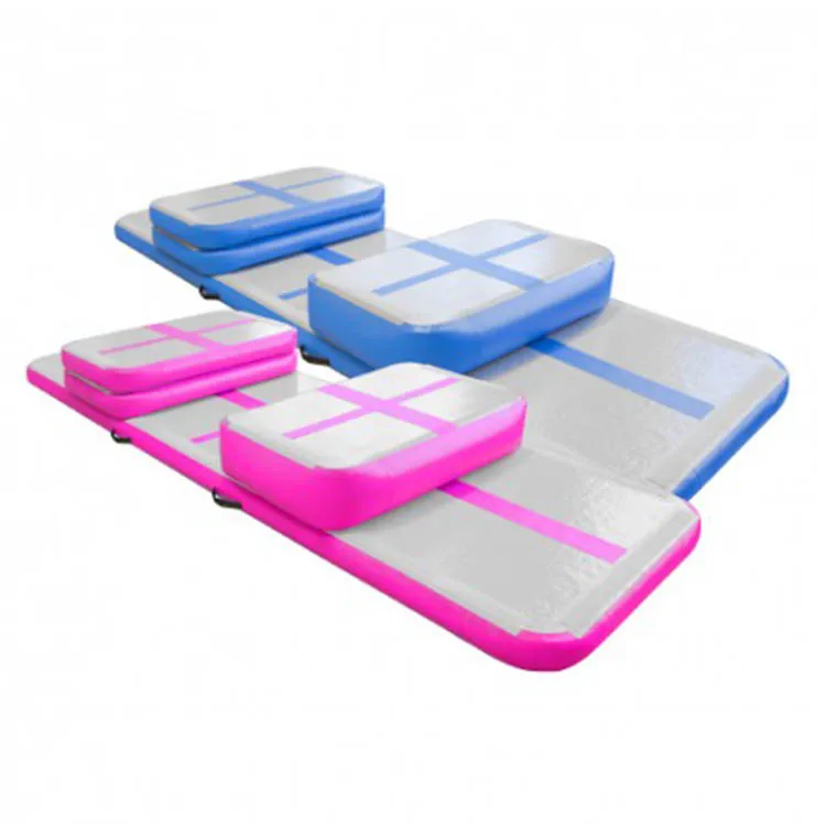 AirTrack Aqua Mint Green Whole Set Air Board Block Roll Inflatable Gymnastics Tumbling Training Home Edition Air Track Set