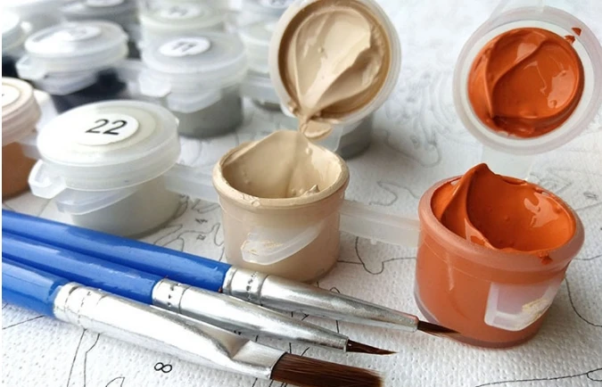 Deciduous leaves and flowering forests in autumn Decorative hanging Painting by numbers Diy Digital Oil Painting with Frame