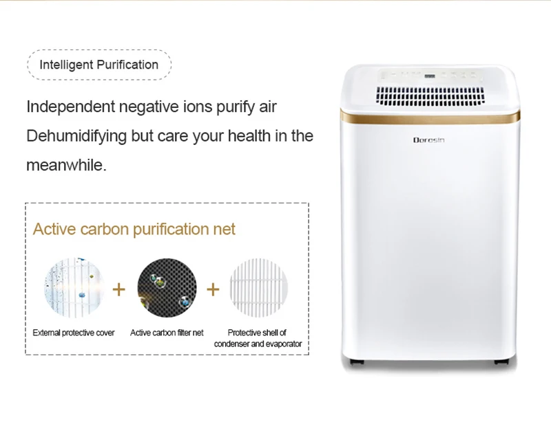 
Dorosin 25pint 12L quickly dry Humidity Removal Domestic dehumidifier for washroom 