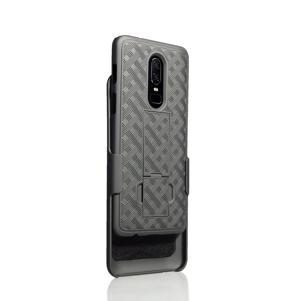 2018 Новый переплетения кобура combo Жесткий Корпус телефона для one plus 6