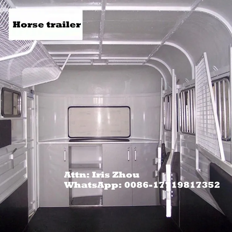 2023 China factory direct sale 3 horse angle load float, trailer with Australian standard