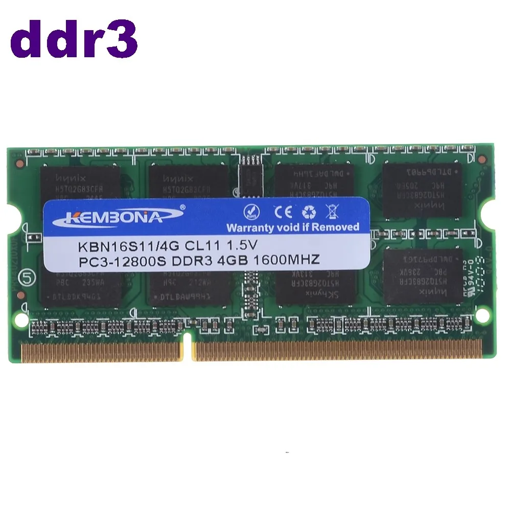 1.5V Laptop Sodimm Memory DDR3 4GB PC3-12800 1600MHZ Ram