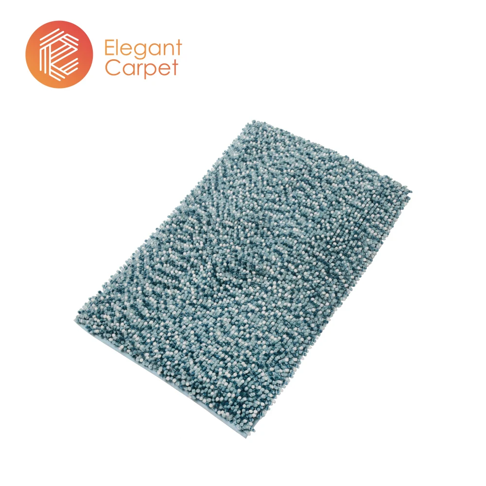 Custom bathroom mat rug  chenile bath mat