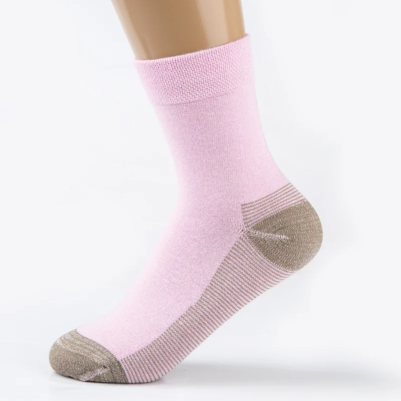 Wholesale Crew Women Cotton Floor Socks Hosiery Breathable Ladies Bamboo Copper Happy Student Cotton Young Girl Tube Women Socks