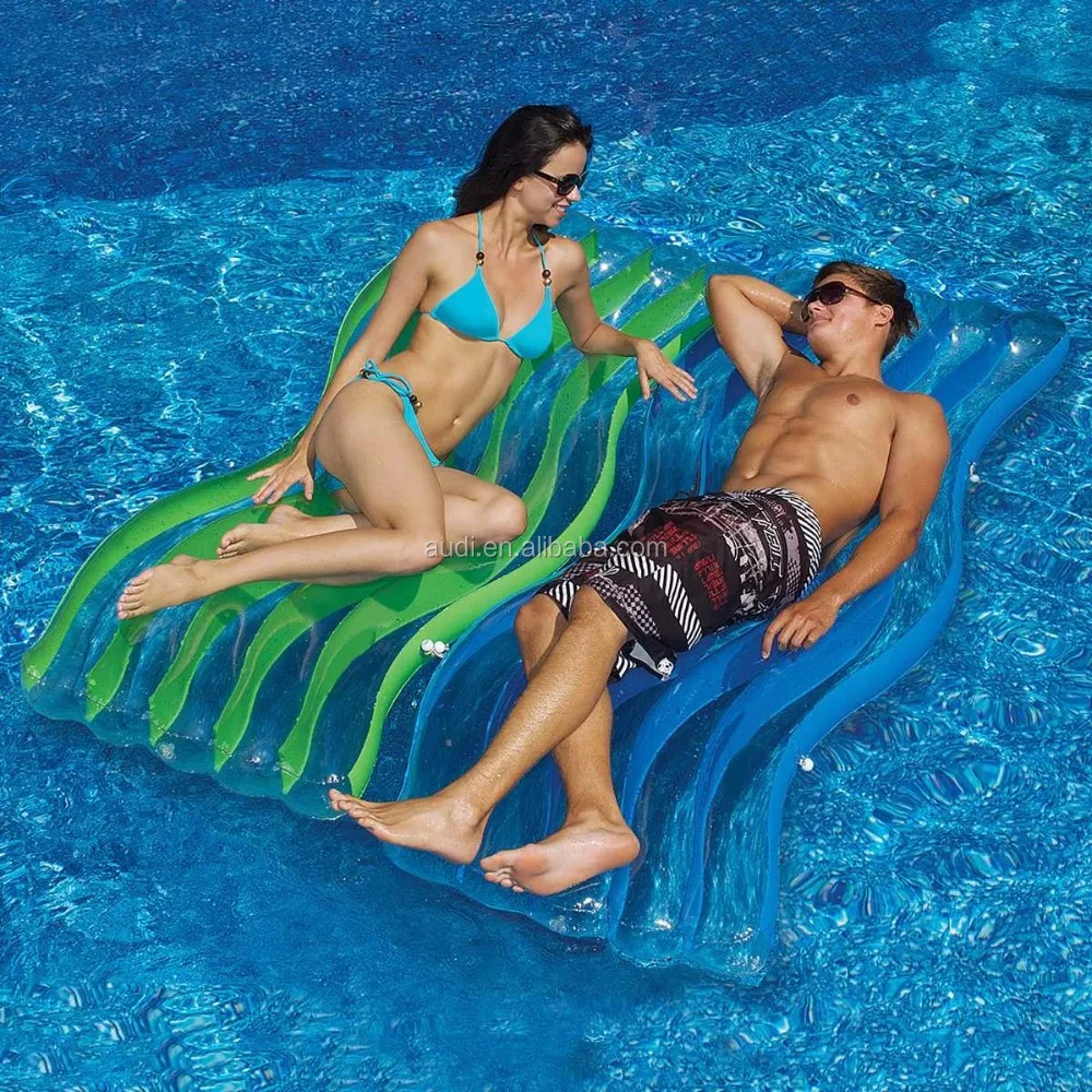 Inflatable Pool Raft Giant Deluxe Pool Float Inflatable Wave Connector Raft